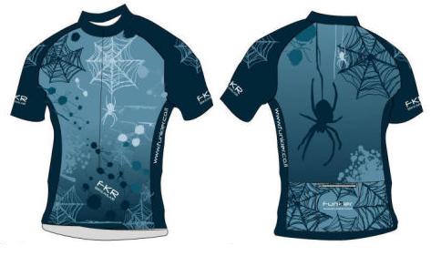 ����� ����� - Funkier Blue Spider Men\'s Cycling Jersey