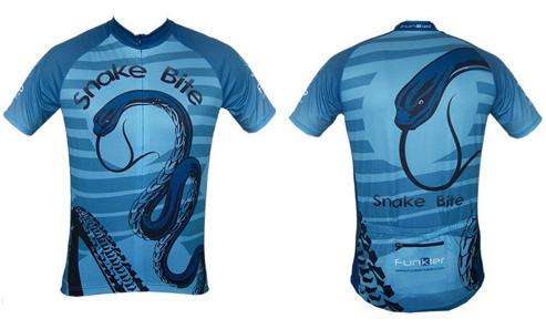 ����� ����� - Funkier Men\'s Sublimation Blue Snake Bite Jersey