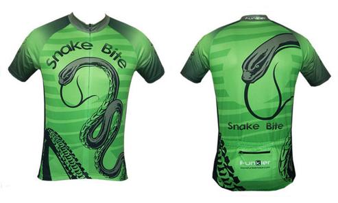 ����� ����� - Funkier Men\'s Sublimation Green Snake Bite Jersey