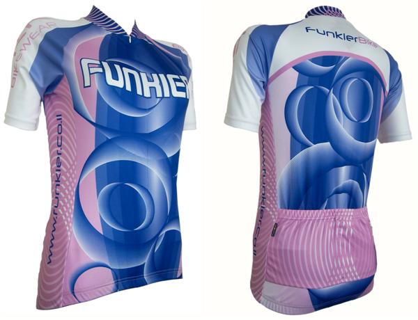 ����� ����� ���� - Funkier Blue Circles Women\'s Cycling Jersey