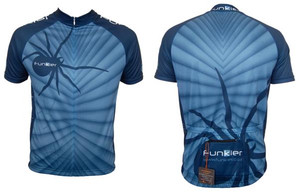 ����� ����� - Funkier Blue Spider Men\'s Cycling Jersey