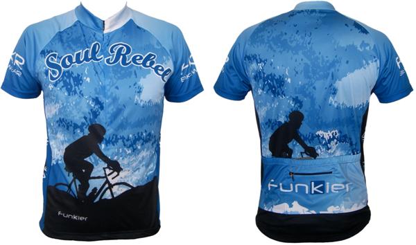 ����� ����� - Funkier Soul Rebel Blue Men\'s Cycling Jersey