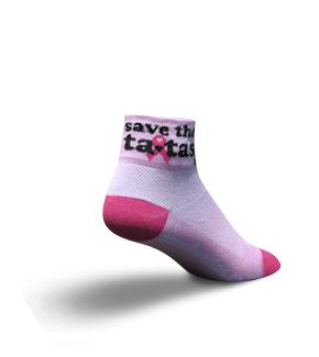 ������ ���� SockGuy Woman\'s Socks - Save The Tatas