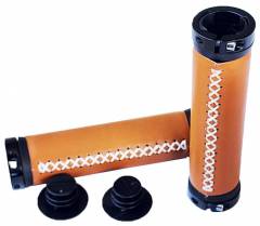 Bicycle leather grips double lock Pro-Tec