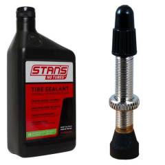 Stan's NoTubes - Sealant 1 Quart Bottle + 2 Tubeless Valves