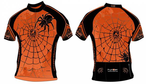 ����� ����� ����� ���� - Funkier Orange Spider Men\'s Cycling Jersey