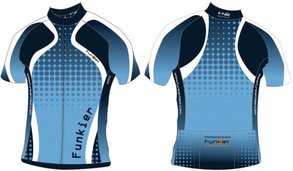 ����� ����� ���� ���� - Funkier Reflective Blue Men\'s Cycling Jersey